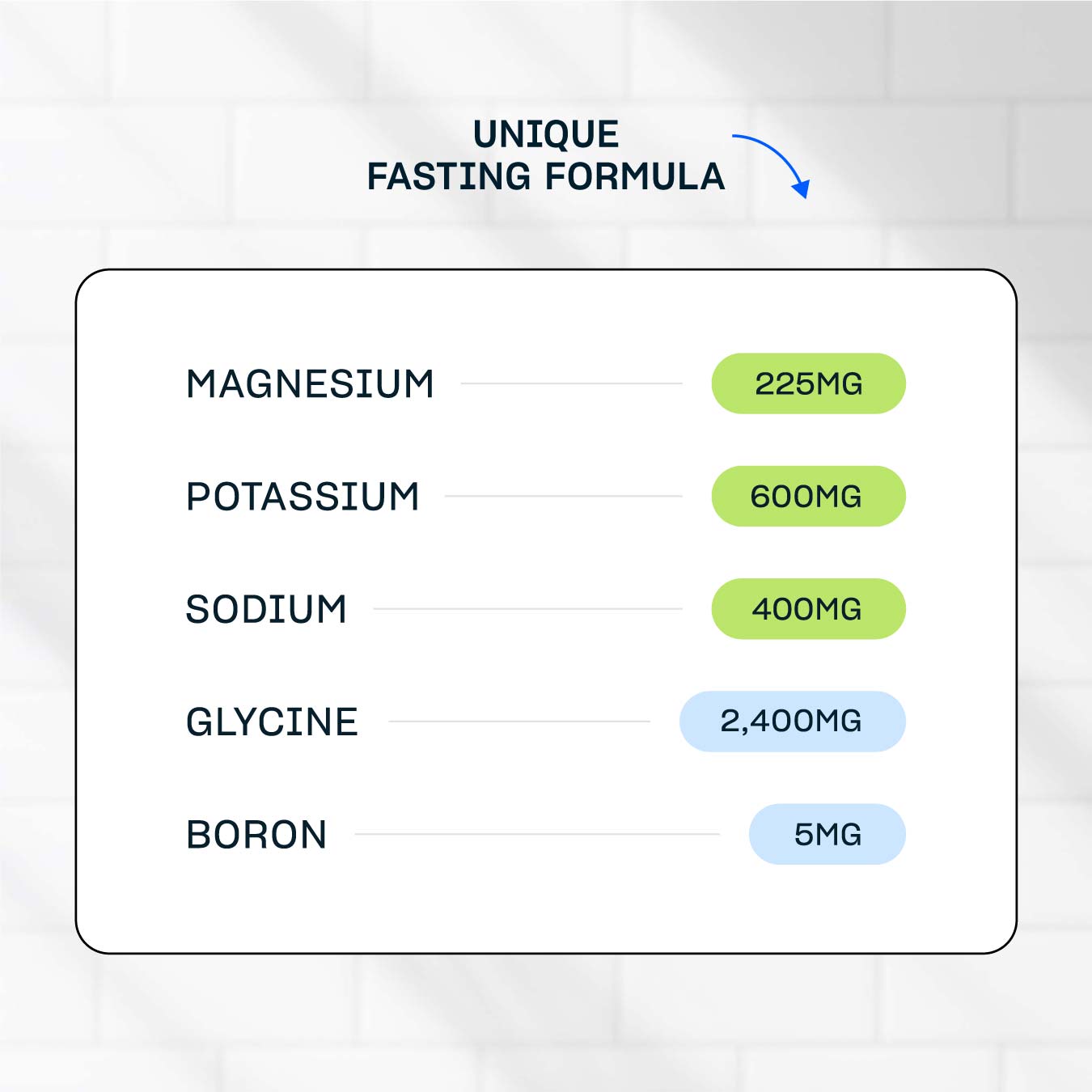 Fasting Mineral Mix